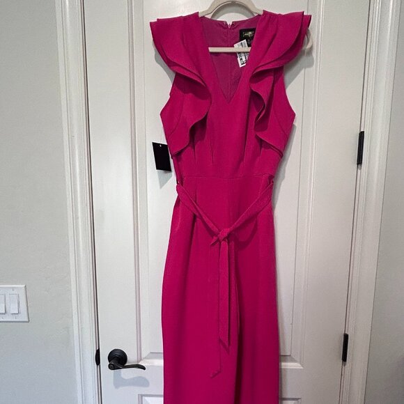 Bright Pink Dressy Jumpsuit - NWOT - Picture 1 of 6